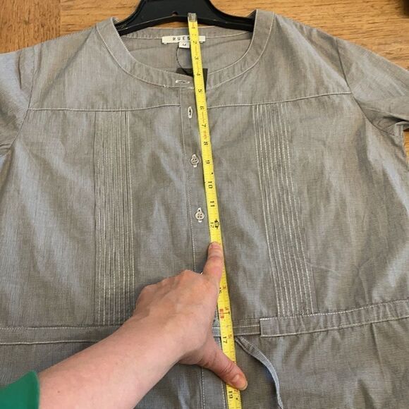 RUE58 GREY AND WHITE SHIRTDRESS. NEW - Picture 13 of 14